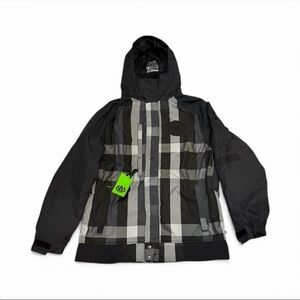 686 Men’s Black & Gray Infi-Dry Hooded Winter Jacket
